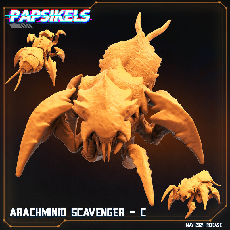 Arachminid Scavenger Miniatures | Democracy Troopers Bugs and Bots | Sci-Fi Miniature | Papsikels