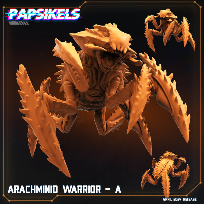 Arachminid Warrior Miniatures | Democracy Troopers | Sci-Fi Miniature | Papsikels