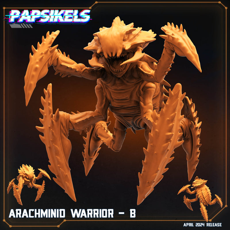 Arachminid Warrior Miniatures | Democracy Troopers | Sci-Fi Miniature | Papsikels