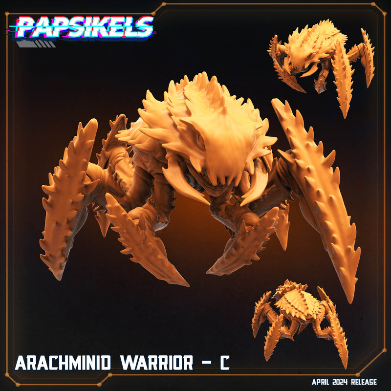 Arachminid Warrior Miniatures | Democracy Troopers | Sci-Fi Miniature | Papsikels