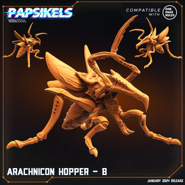 Arachnicon Hopper Miniatures | Dropship Troopers IV | Sci-Fi Miniature | Papsikels