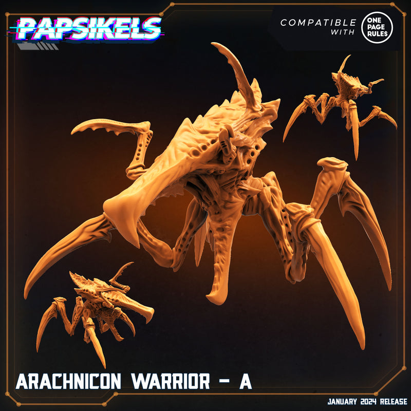 Arachnicon Warrior Miniatures | Dropship Troopers IV | Sci-Fi Miniature | Papsikels