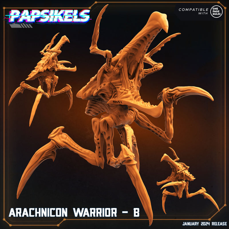 Arachnicon Warrior Miniatures | Dropship Troopers IV | Sci-Fi Miniature | Papsikels