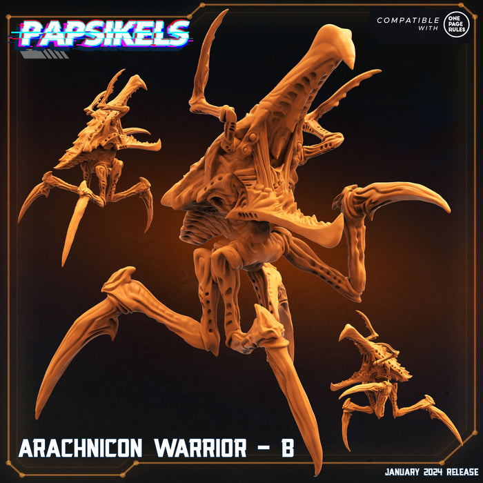 Arachnicon Warrior B | Dropship Troopers IV | Sci-Fi Miniature | Papsikels
