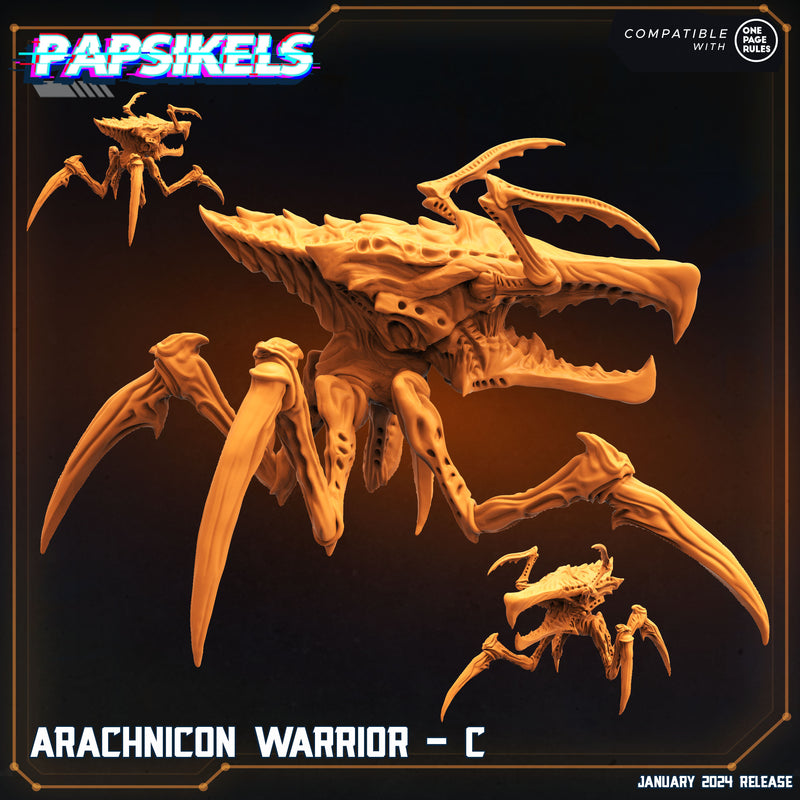 Arachnicon Warrior Miniatures | Dropship Troopers IV | Sci-Fi Miniature | Papsikels