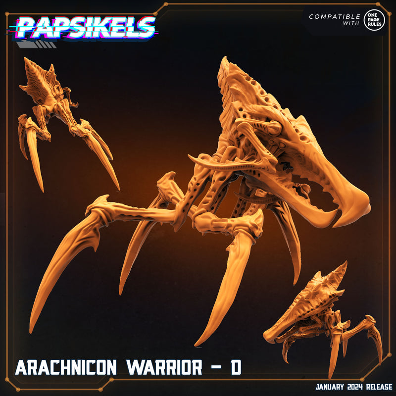 Arachnicon Warrior Miniatures | Dropship Troopers IV | Sci-Fi Miniature | Papsikels