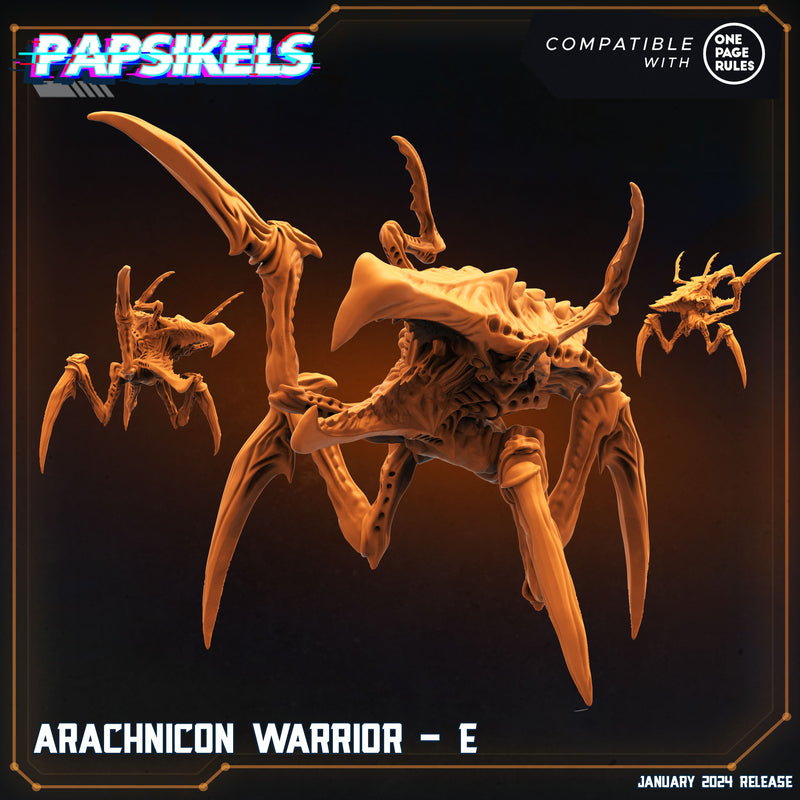 Arachnicon Warrior Miniatures | Dropship Troopers IV | Sci-Fi Miniature | Papsikels