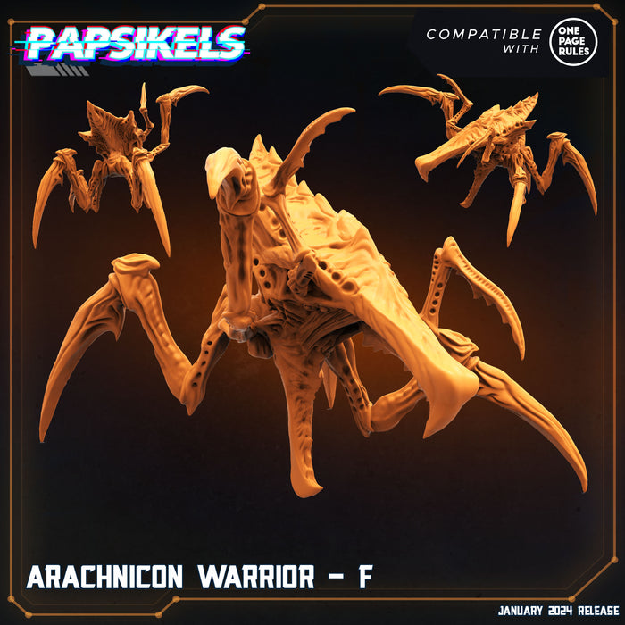 Arachnicon Warrior Miniatures | Dropship Troopers IV | Sci-Fi Miniature | Papsikels
