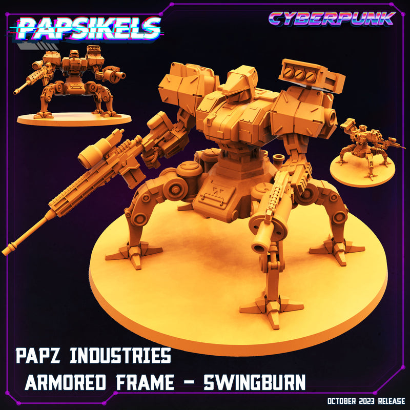 Armoured Frame Miniatures | Cyberpunk | Sci-Fi Miniature | Papsikels