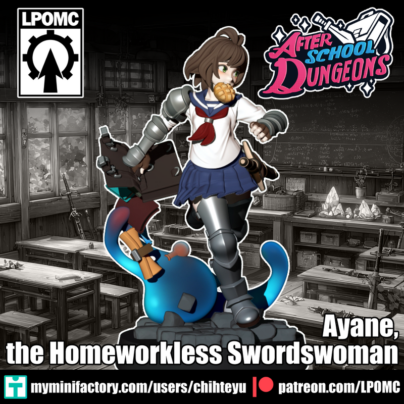 Ayane Homework-less Swordsman | After School Dungeons | LPOMC