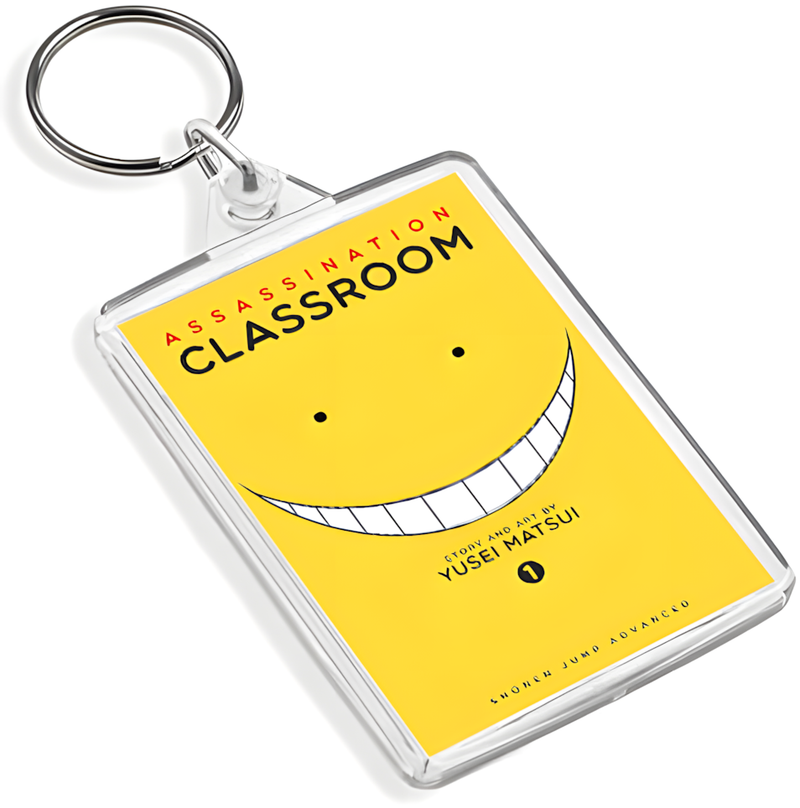 Manga Cover Art Keyring - Dual Sided English / Japanese