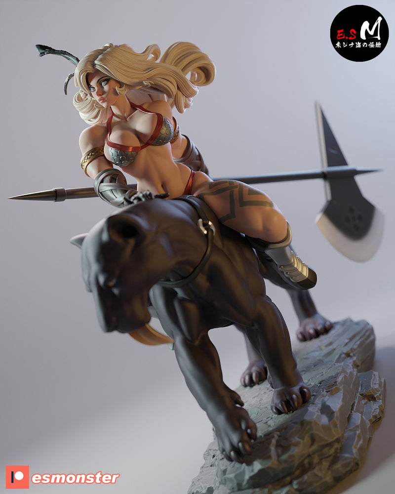 Amazon | Pin-Up Statue Fan Art Miniature Unpainted | E.S Monster