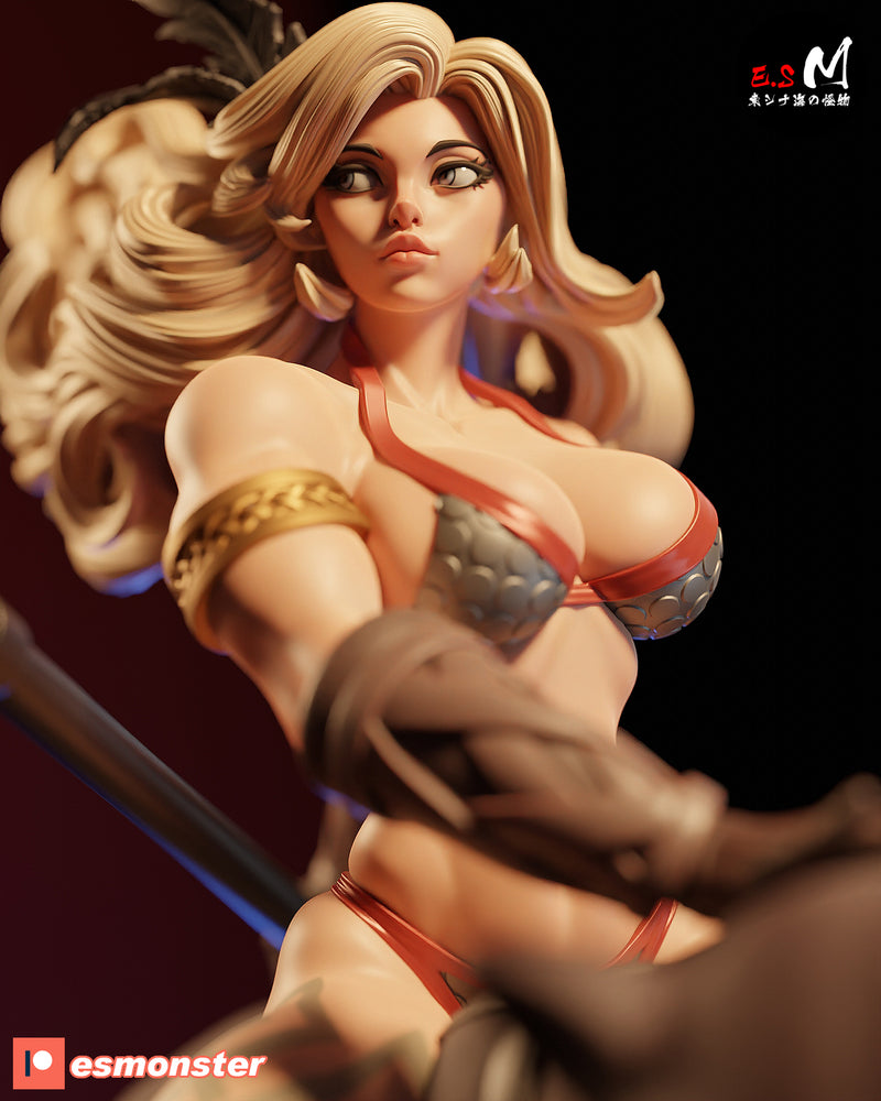 Amazon | Pin-Up Statue Fan Art Miniature Unpainted | E.S Monster
