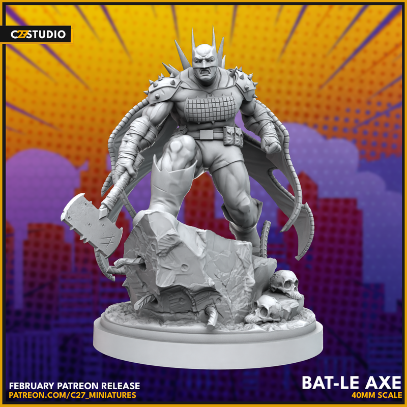 Bat-le Axe | Heroes | Sci-Fi Miniature | C27 Studio