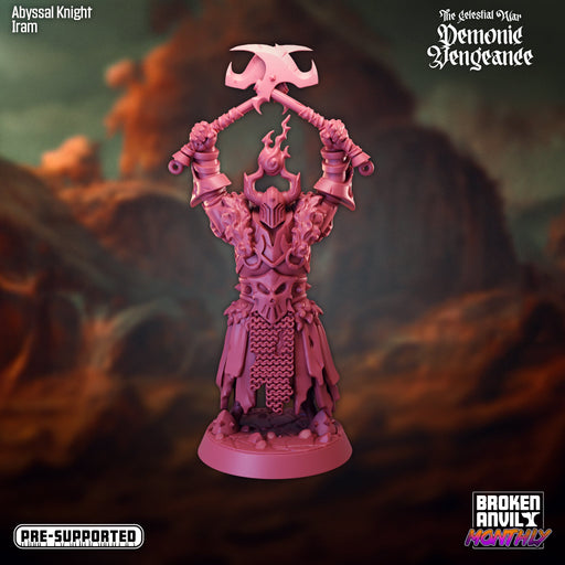 Abyssal Knight Iram | The Celestial War Demonic Vengence | Tabletop RPG Miniature TabletopXtra