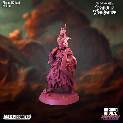 Abyssal Knight Malita | The Celestial War Demonic Vengence | Tabletop RPG Miniature TabletopXtra