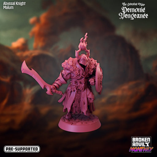 Abyssal Knight Maluma | The Celestial War Demonic Vengence | Tabletop RPG Miniature TabletopXtra