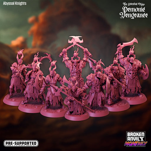 Abyssal Knights | The Celestial War Demonic Vengence | Tabletop RPG Miniature TabletopXtra