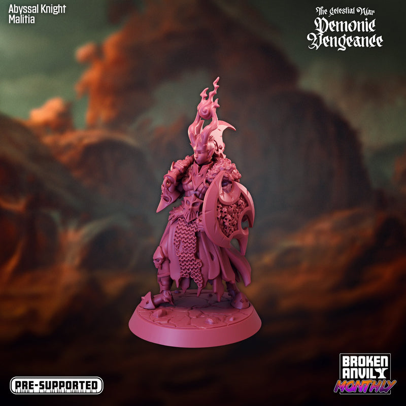 Abyssal Knights | The Celestial War Demonic Vengence | Tabletop RPG Miniature TabletopXtra