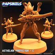 Aethelari Protector Miniatures | Skull Hunters IV Aethelari Awakening | Sci-Fi Miniature | Papsikels TabletopXtra