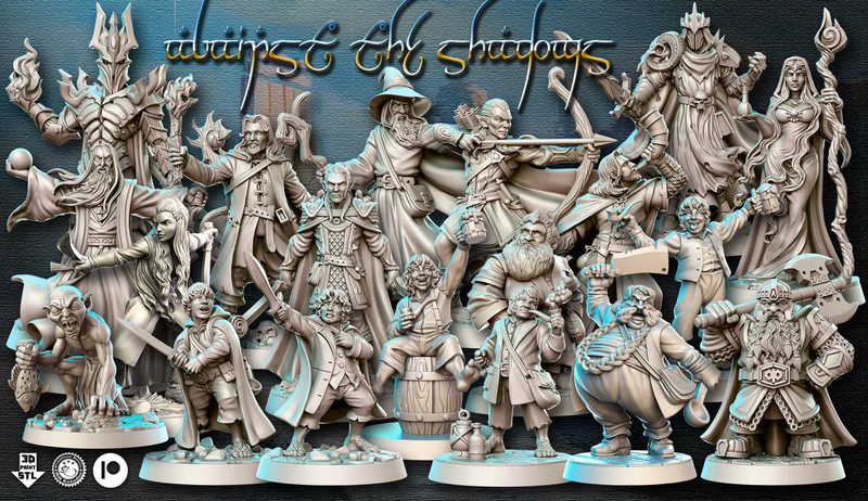 Against the Shadows Miniatures (Full Set) | Fantasy Miniature | RN Estudio TabletopXtra