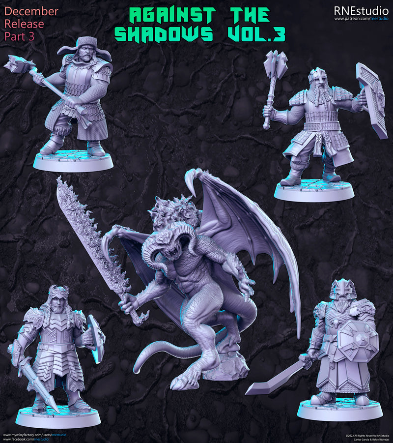 Against the Shadows Vol 4 Miniatures | Fantasy Miniature | RN Estudio TabletopXtra