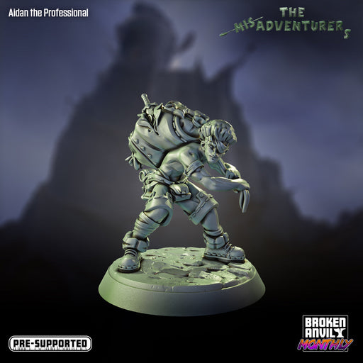 Aidan The Professional | Mis-Adventurers | Tabletop RPG Miniature TabletopXtra