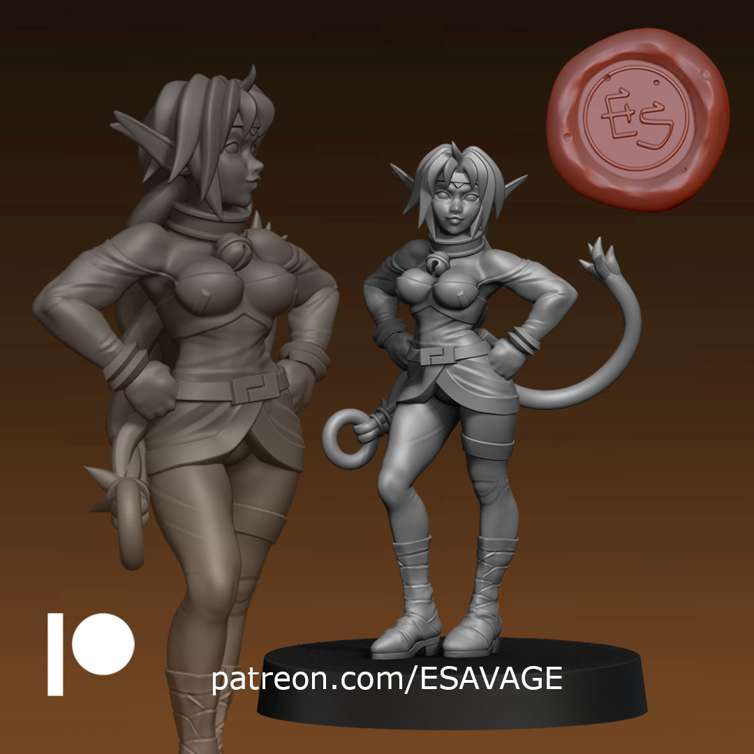 Aisha | Fantasy Miniature | Ethan Savage Studios TabletopXtra