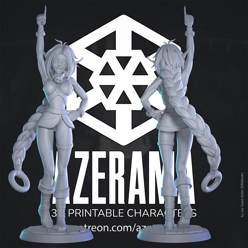 Aisha | Pin-Up Statue Fan Art Miniature Unpainted | Azerama