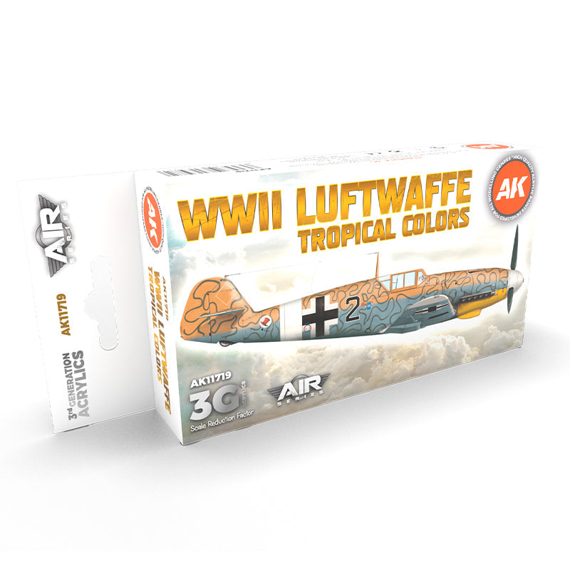 AK Interactive - WWII Luftwaffe Tropical Colors Set 3G (AK11719)