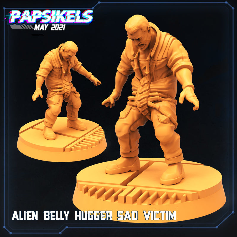 Human Victim Miniatures | Aliens Vs Humans | Sci-Fi Miniature | Papsikels