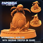 Alien Egg w/ Creeper Miniatures | Aliens Vs Humans IV | Sci-Fi Miniature | Papsikels TabletopXtra