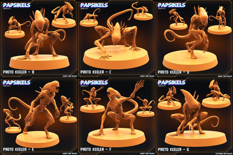 Alien Wars II Miniatures (Full Set) | Sci-Fi Miniature | Papsikels TabletopXtra