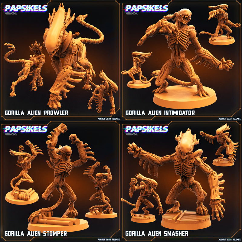 Alien Wars Miniatures (Full Set) | Sci-Fi Miniature | Papsikels TabletopXtra