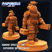 Aliens Vs Humans II Miniatures (Full Set) | Sci-Fi Miniature | Papsikels TabletopXtra