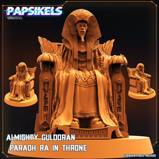 Almighty Guldoran Paraoh Ra Throne | Star Entrance | Sci-Fi Miniature | Papsikels TabletopXtra
