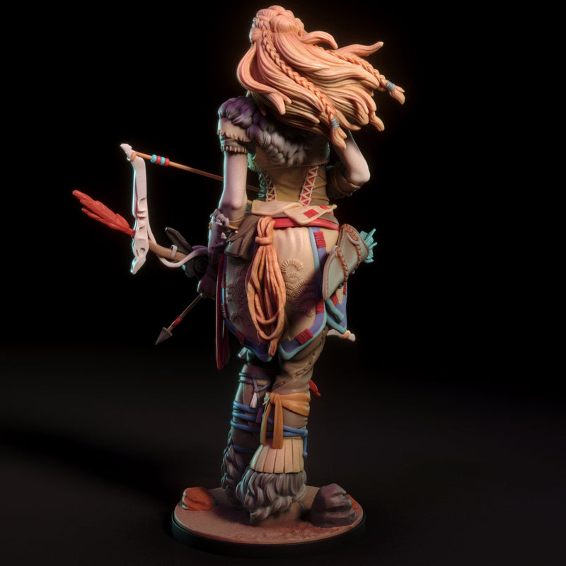 Aloy | Pin-Up Statue Fan Art Miniature Unpainted | Torrida Minis