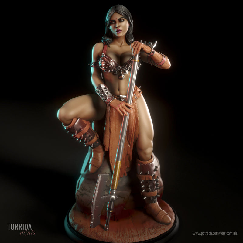 Amyra | Pin-Up Statue Fan Art Miniature Unpainted | Torrida Minis