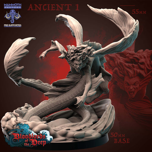 Ancient A | Blood Lords of the Deep | Fantasy Tabletop Miniature | Mammoth Factory TabletopXtra