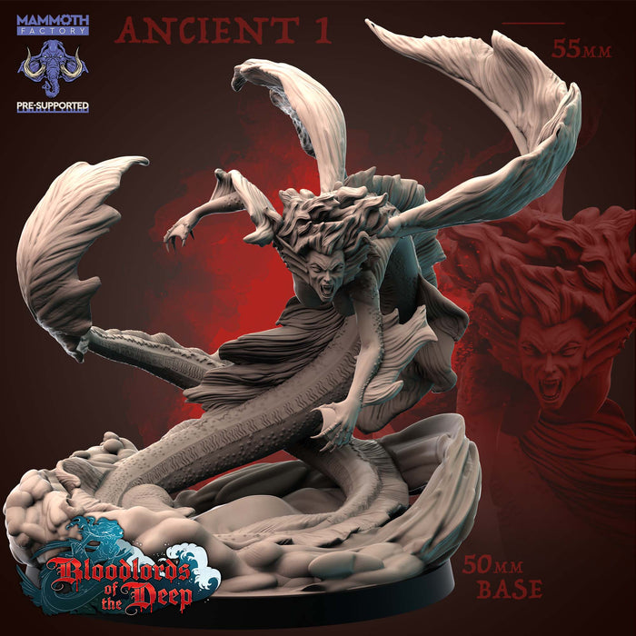 Ancient Miniatures | Blood Lords of the Deep | Fantasy Tabletop Miniature | Mammoth Factory TabletopXtra