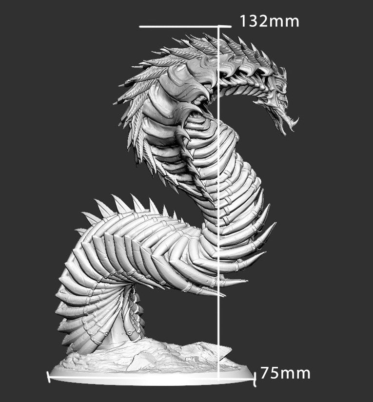 Ancient Serpent Sentinel | Wrath of Apophis | Fantasy Miniature | Mini Monster Mayhem TabletopXtra