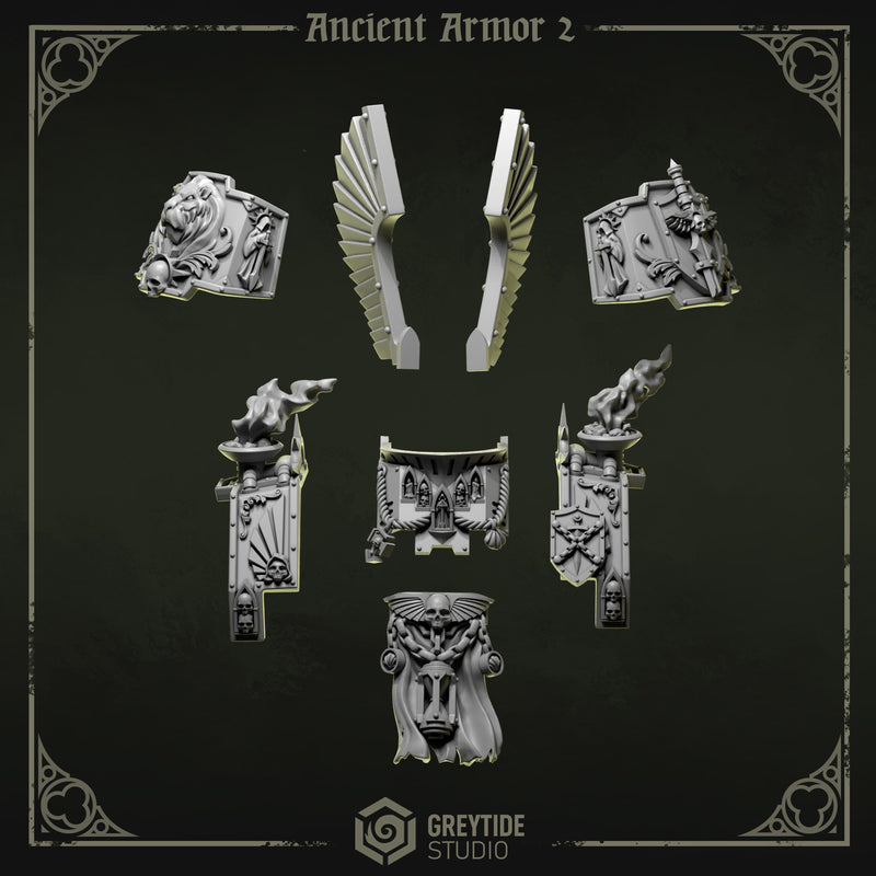 Ancient Armour Upgrade Kit | Eternal Pilgrims | Conversion Bits For 28mm 32mm Sci-fi Marines