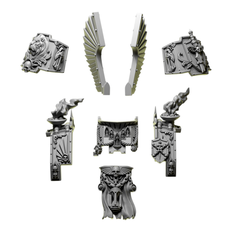 Ancient Armour Upgrade Kit | Eternal Pilgrims | Conversion Bits For 28mm 32mm Sci-fi Marines