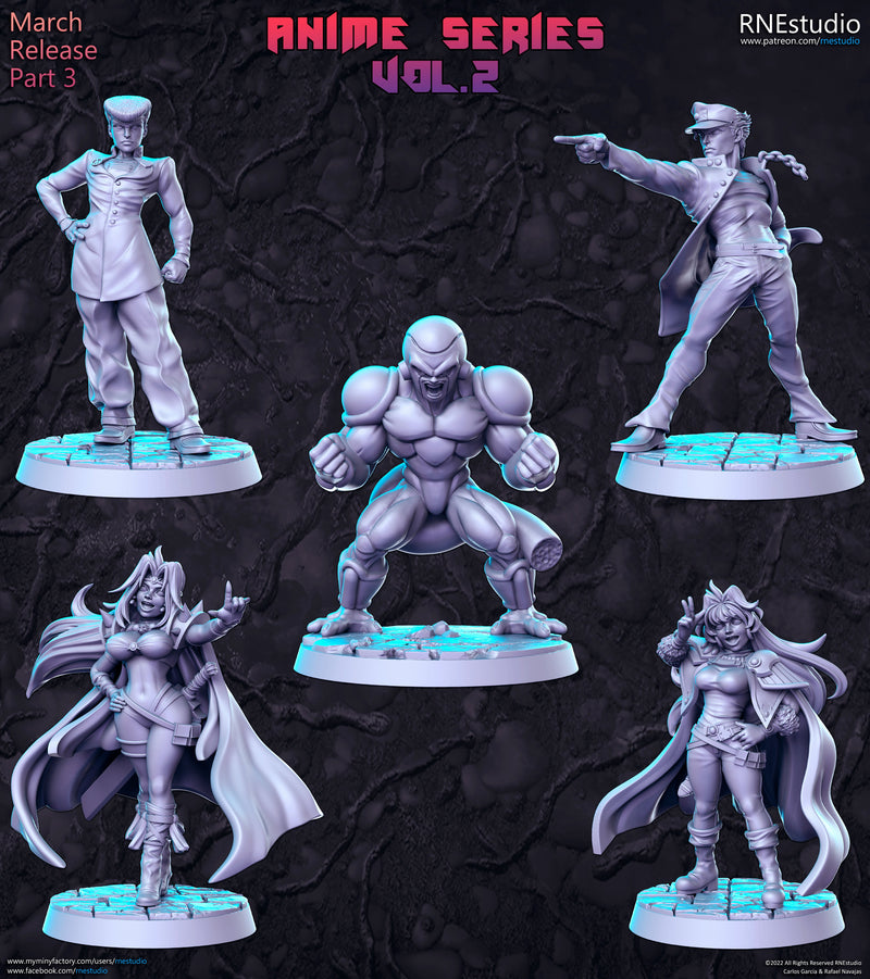 Anime Series Vol 2 Miniatures (Full Set) | Fantasy Miniature | RN Estudio TabletopXtra