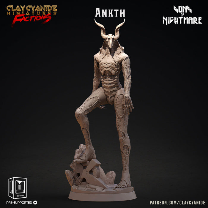 Ankth | Sons of Nightmare | Fantasy Miniature | Clay Cyanide TabletopXtra