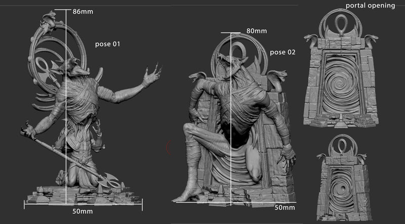 Anubiss Avatar Miniatures | Wrath of Apophis | Fantasy Miniature | Mini Monster Mayhem TabletopXtra