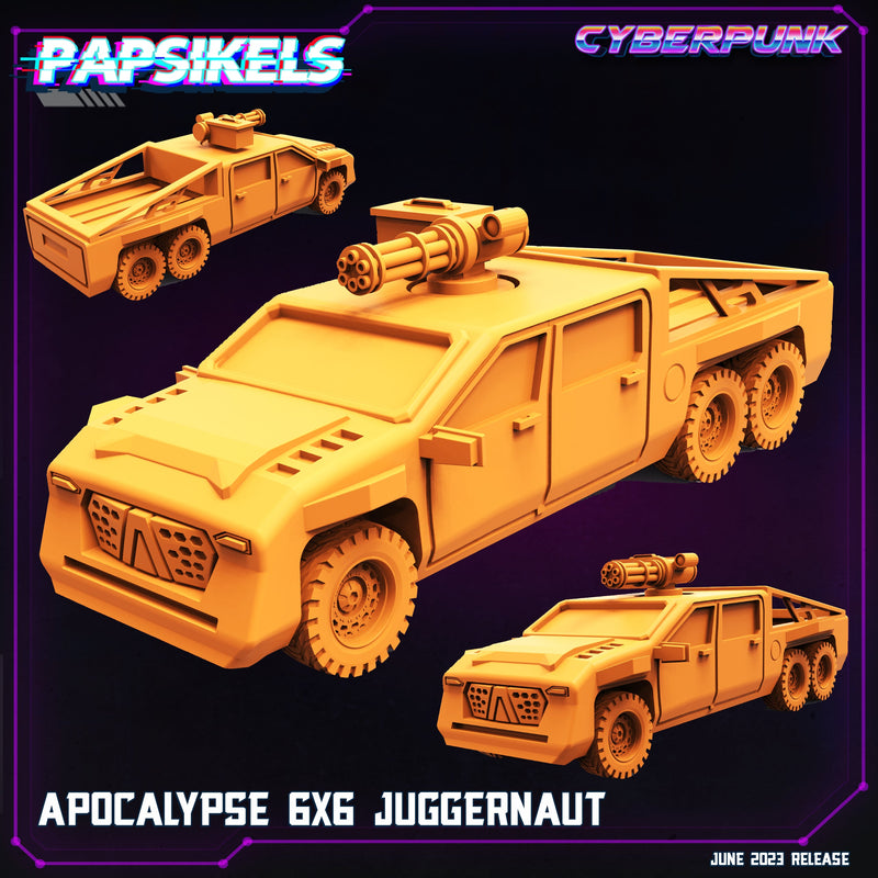 Apocalypse 6X6 Juggernaut | Cyberpunk | Sci-Fi Miniature | Papsikels TabletopXtra