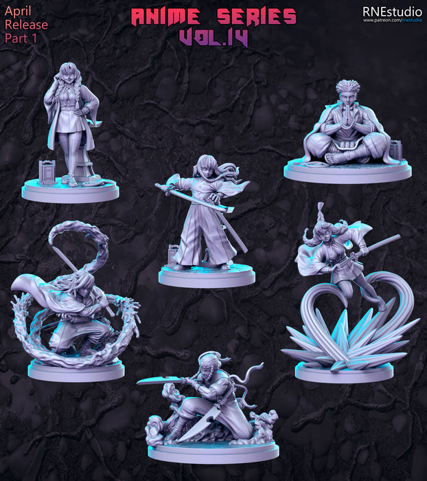 Anime Series Vol 14 Miniatures | Fantasy Miniature | RN Estudio