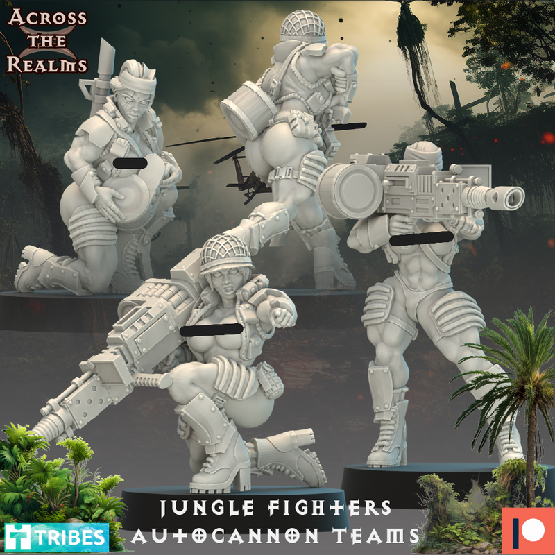 Autocannon Weapon Teams Miniatures | Jungle Fighters