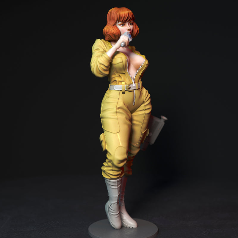 April | Pin-Up Statue Fan Art Miniature Unpainted | Torrida Minis